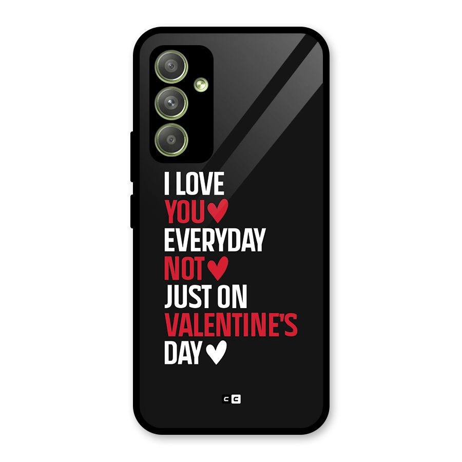 I Love You Everyday Glass Back Case for Galaxy A54