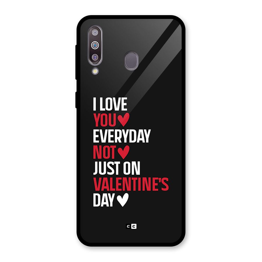 I Love You Everyday Glass Back Case for Galaxy M30