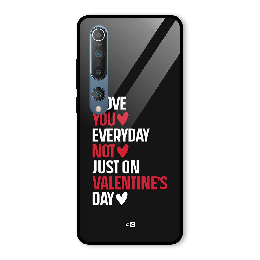 I Love You Everyday Glass Back Case for Mi 10