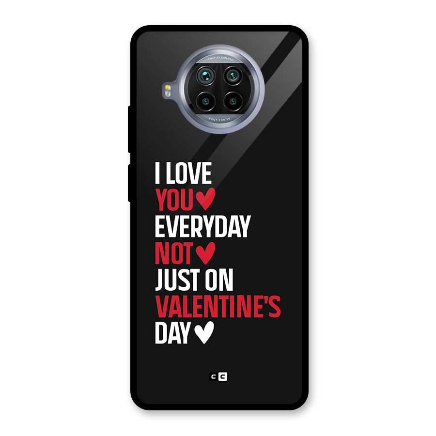 I Love You Everyday Glass Back Case for Mi 10i