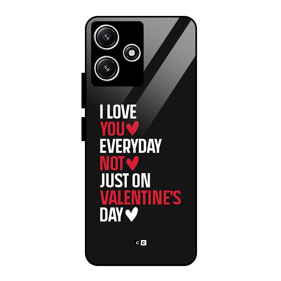 I Love You Everyday Glass Back Case for Poco M6 Pro