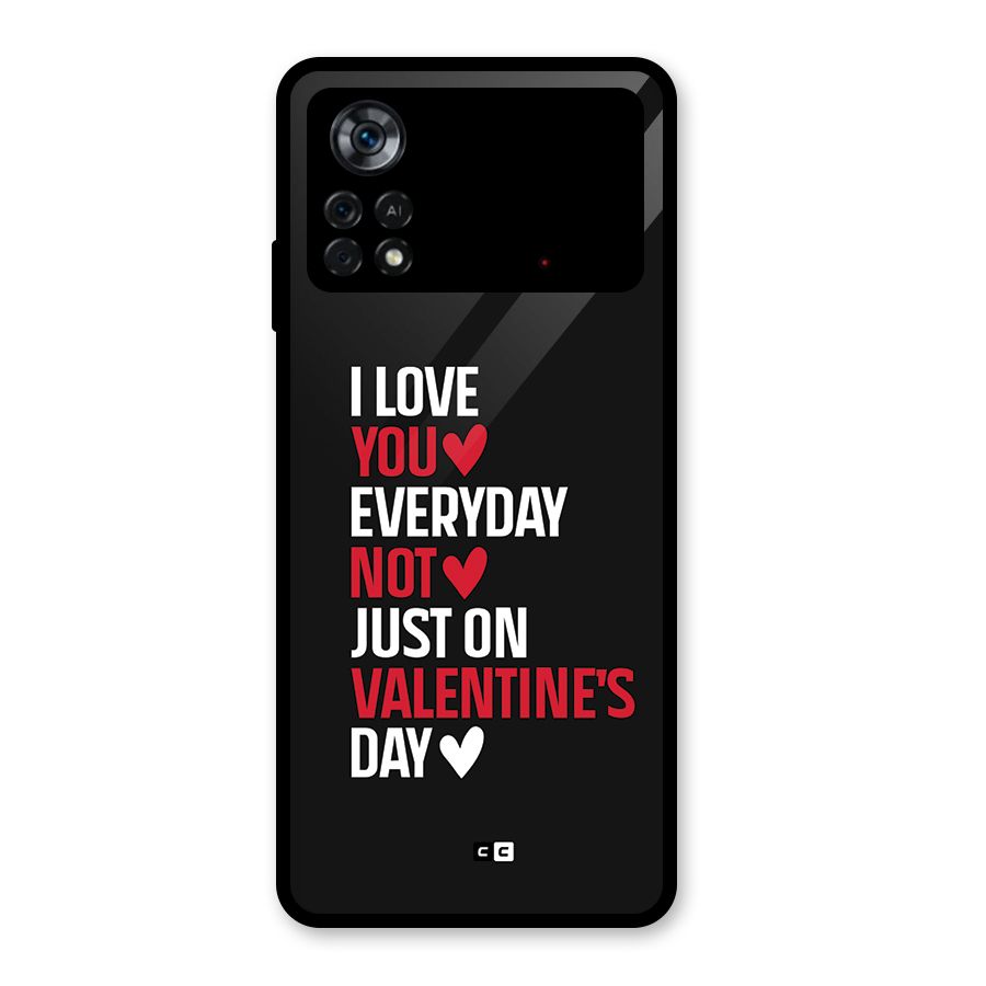 I Love You Everyday Glass Back Case for Poco X4 Pro 5G