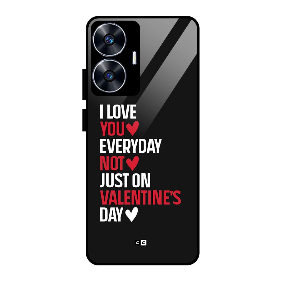 I Love You Everyday Glass Back Case for Realme Narzo N55