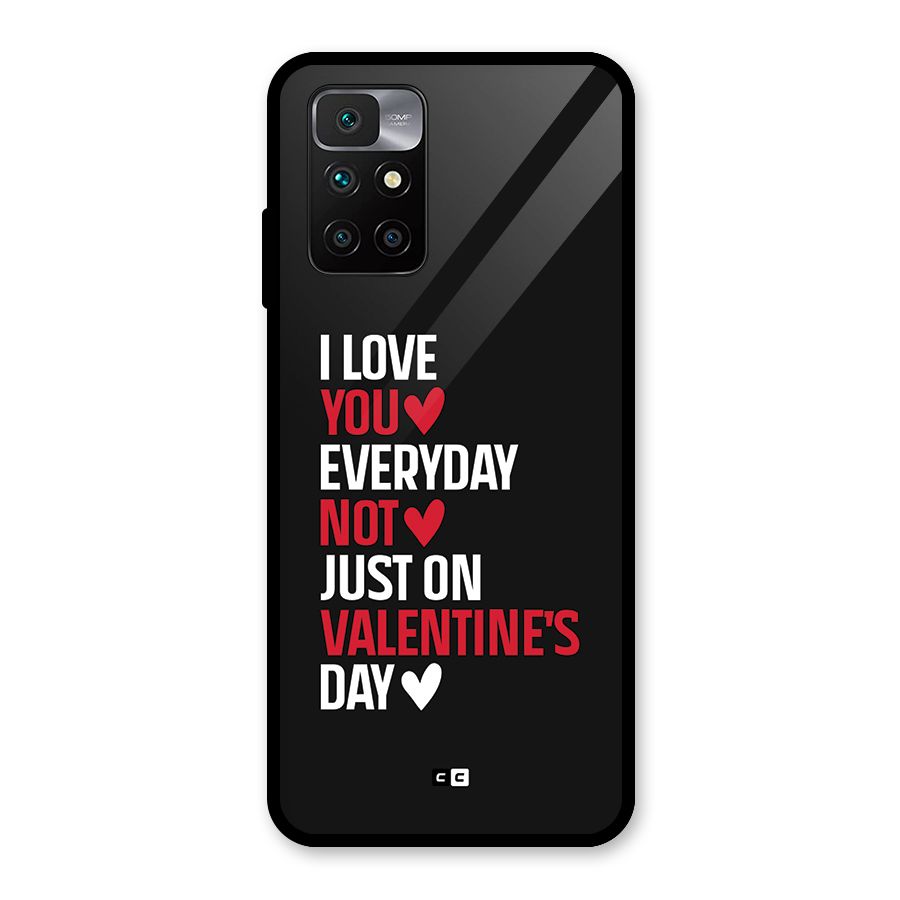 I Love You Everyday Glass Back Case for Redmi 10 Prime