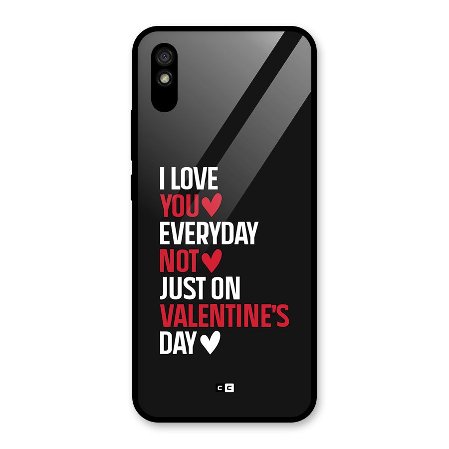 I Love You Everyday Glass Back Case for Redmi 9i
