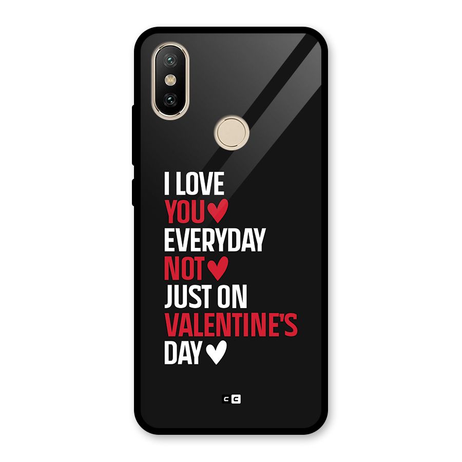 I Love You Everyday Glass Back Case for Redmi A2