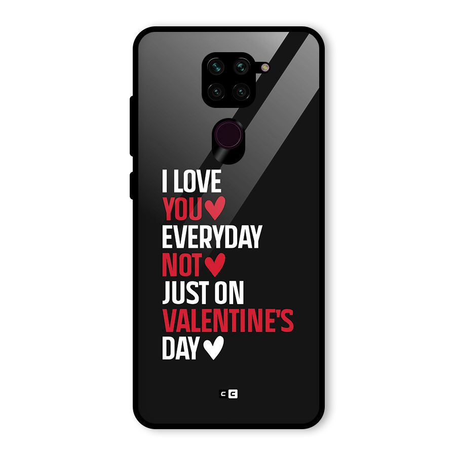 I Love You Everyday Glass Back Case for Redmi Note 9