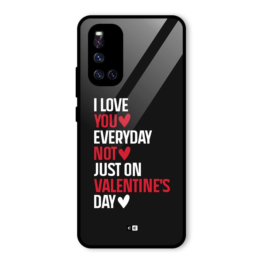 I Love You Everyday Glass Back Case for Vivo V19