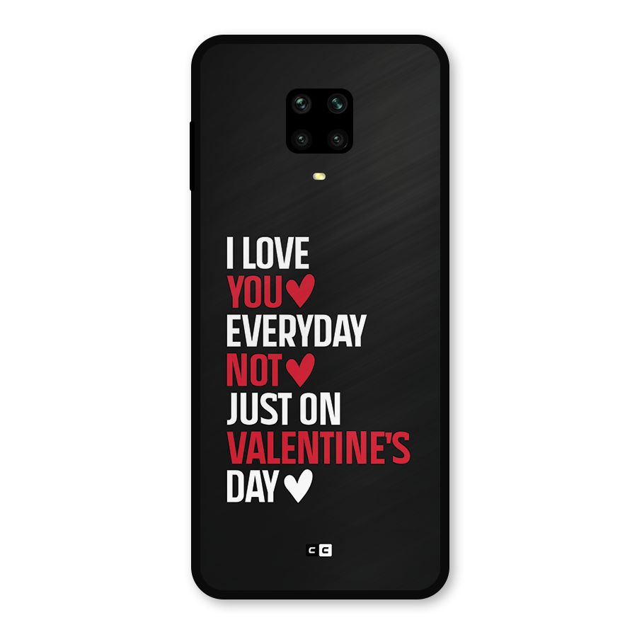 I Love You Everyday Metal Back Case for Poco M2
