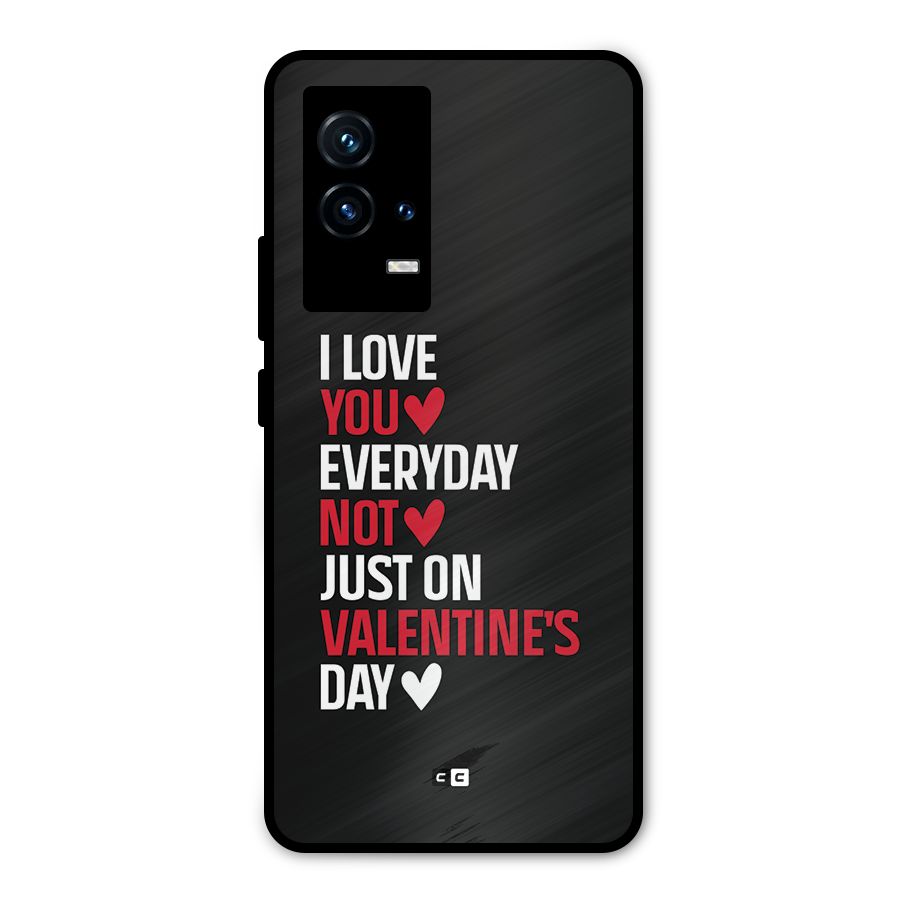 I Love You Everyday Metal Back Case for iQOO 9 5G