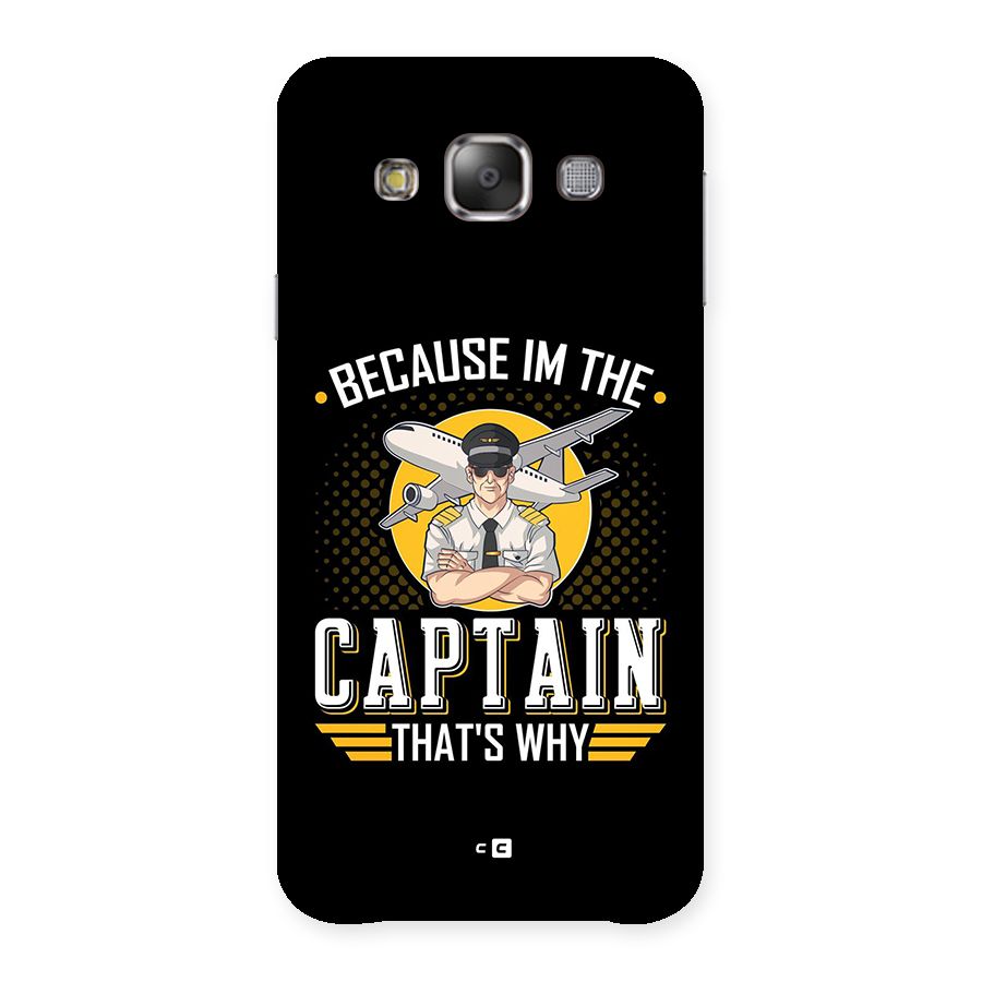 I M Captain Back Case for Galaxy E7