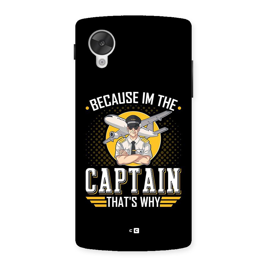 I M Captain Back Case for Google Nexus 5