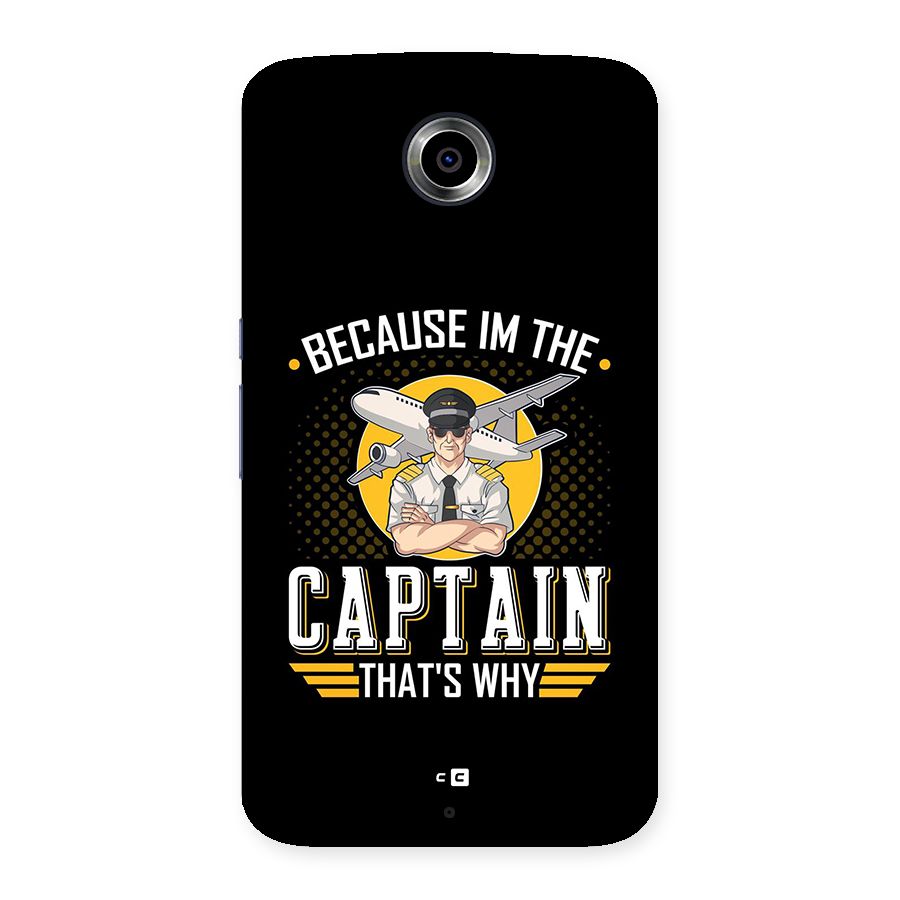 I M Captain Back Case for Google Nexus 6