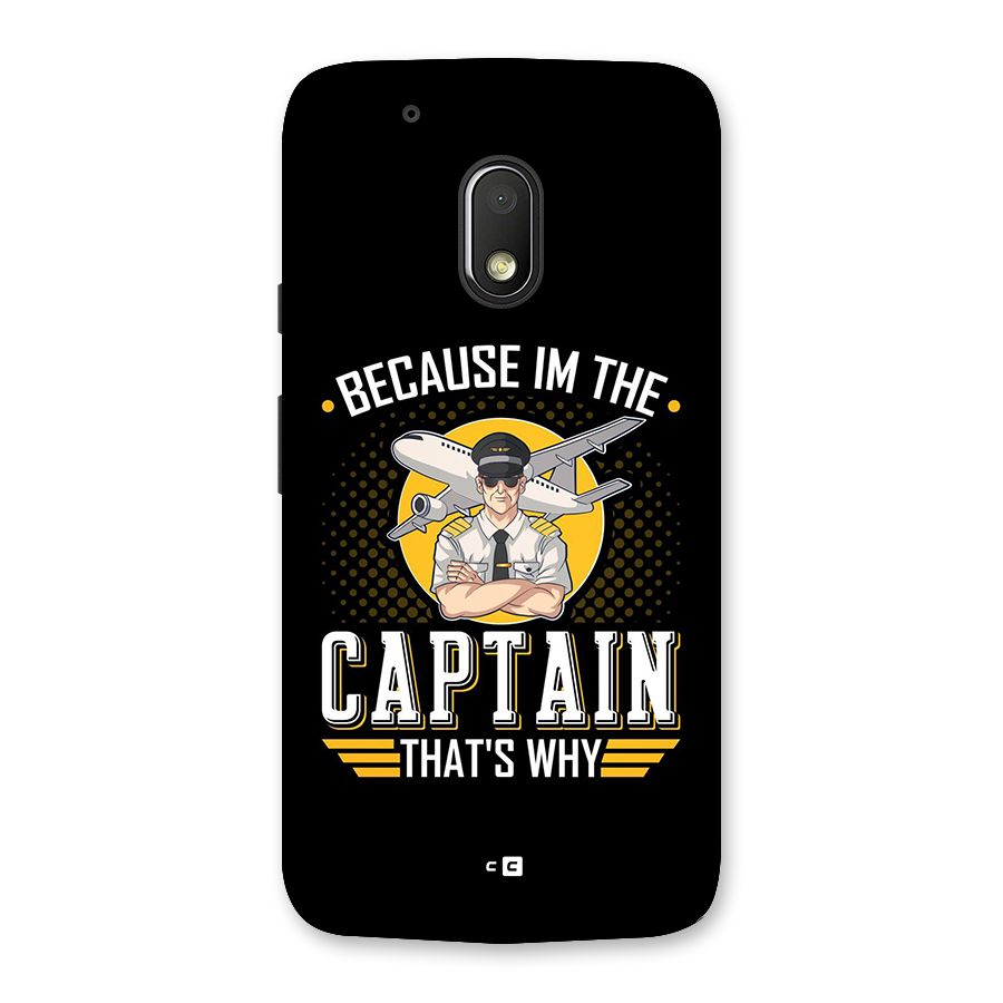 I M Captain Back Case for Moto G4 Play