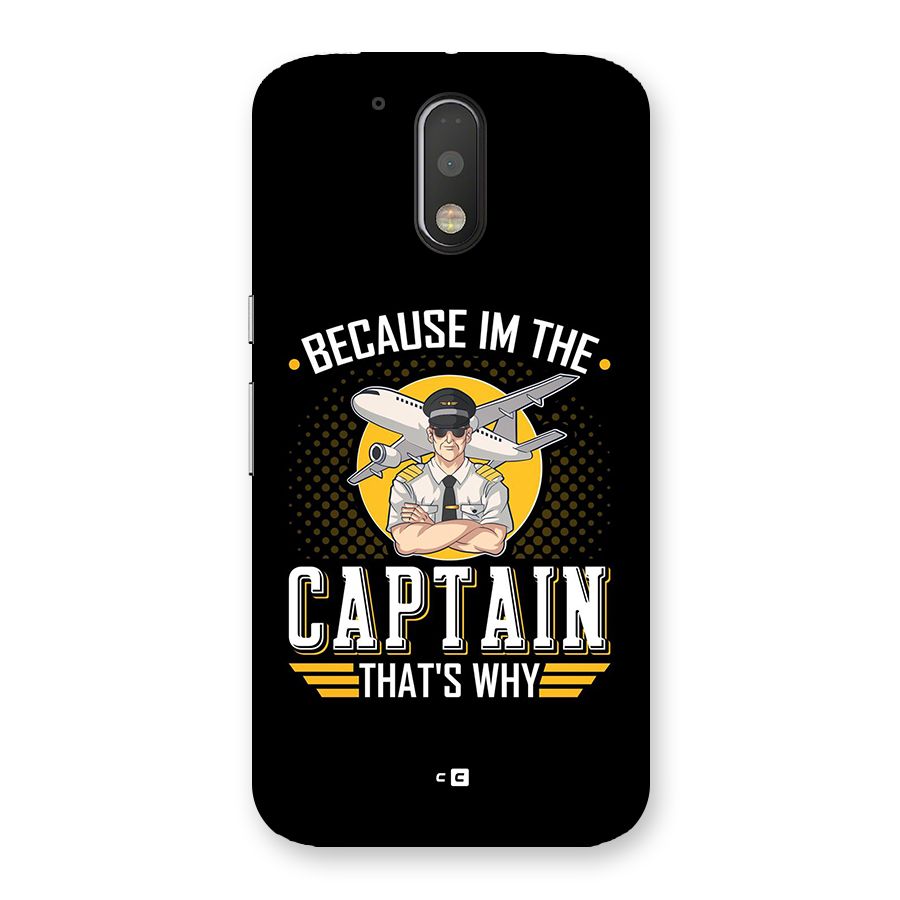 I M Captain Back Case for Moto G4 Plus