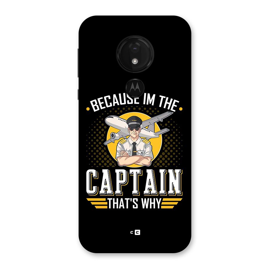 I M Captain Back Case for Moto G7 Power