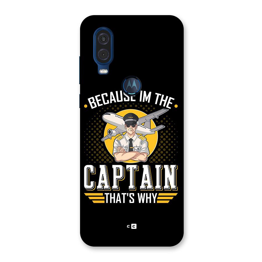 I M Captain Back Case for Motorola One Vision