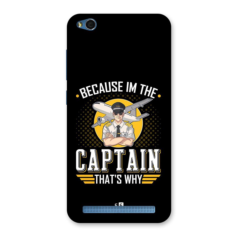 I M Captain Back Case for Redmi 5A