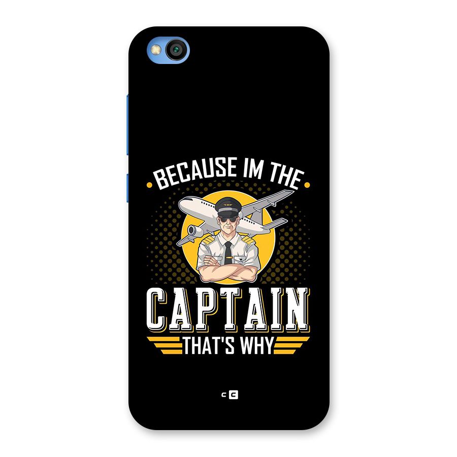 I M Captain Back Case for Redmi Go