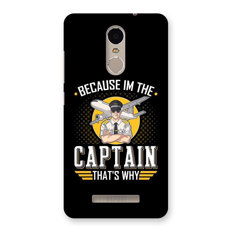 I M Captain Back Case for Redmi Note 3