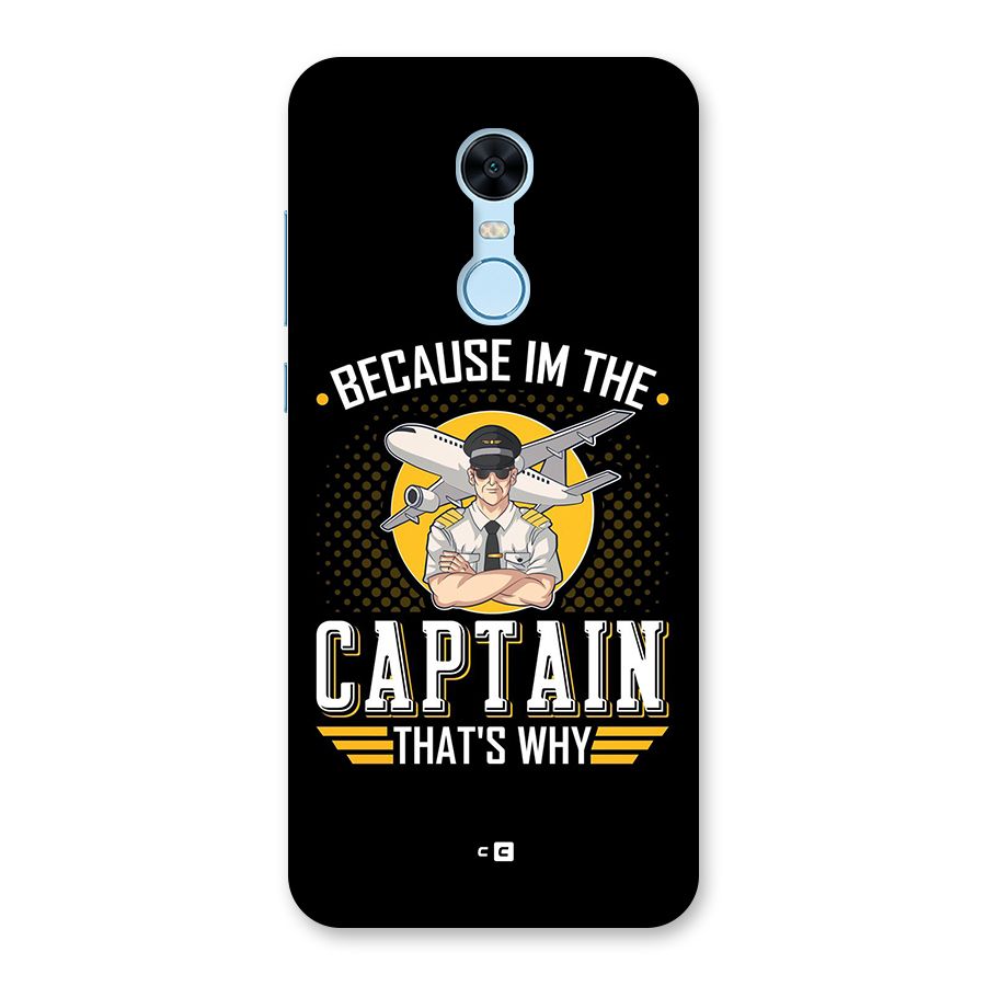 I M Captain Back Case for Redmi Note 5