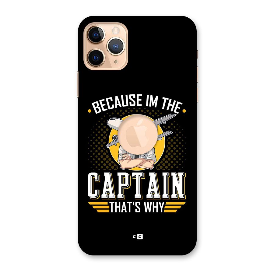 I M Captain Back Case for iPhone 11 Pro Max Logo Cut