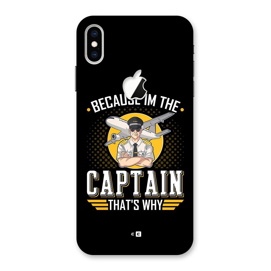 I M Captain Back Case for iPhone XS Max Apple Cut