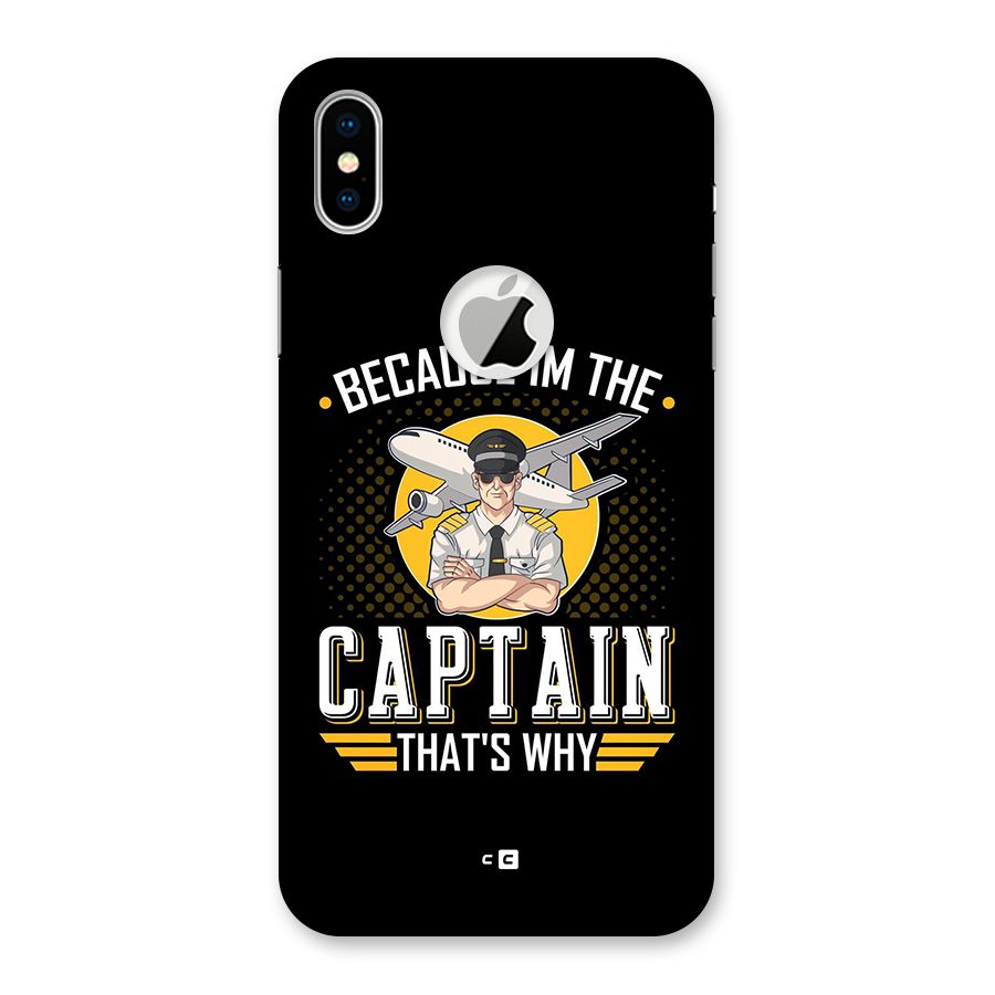 I M Captain Back Case for iPhone X Logo Cut