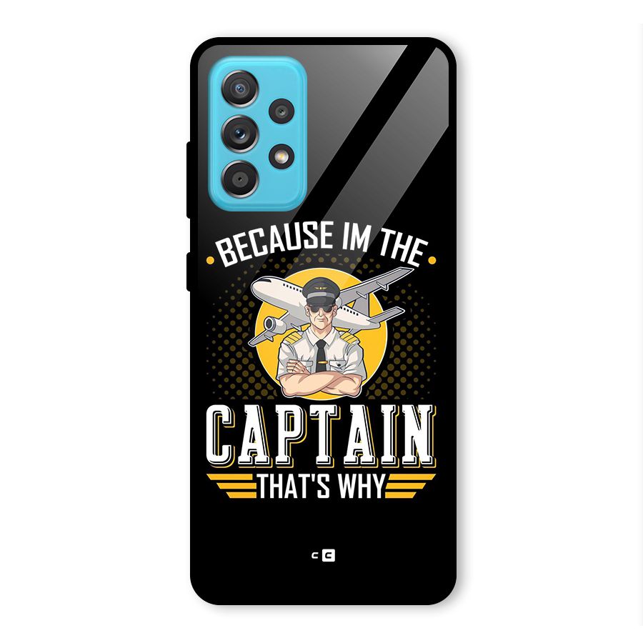 I M Captain Glass Back Case for Galaxy A52s 5G