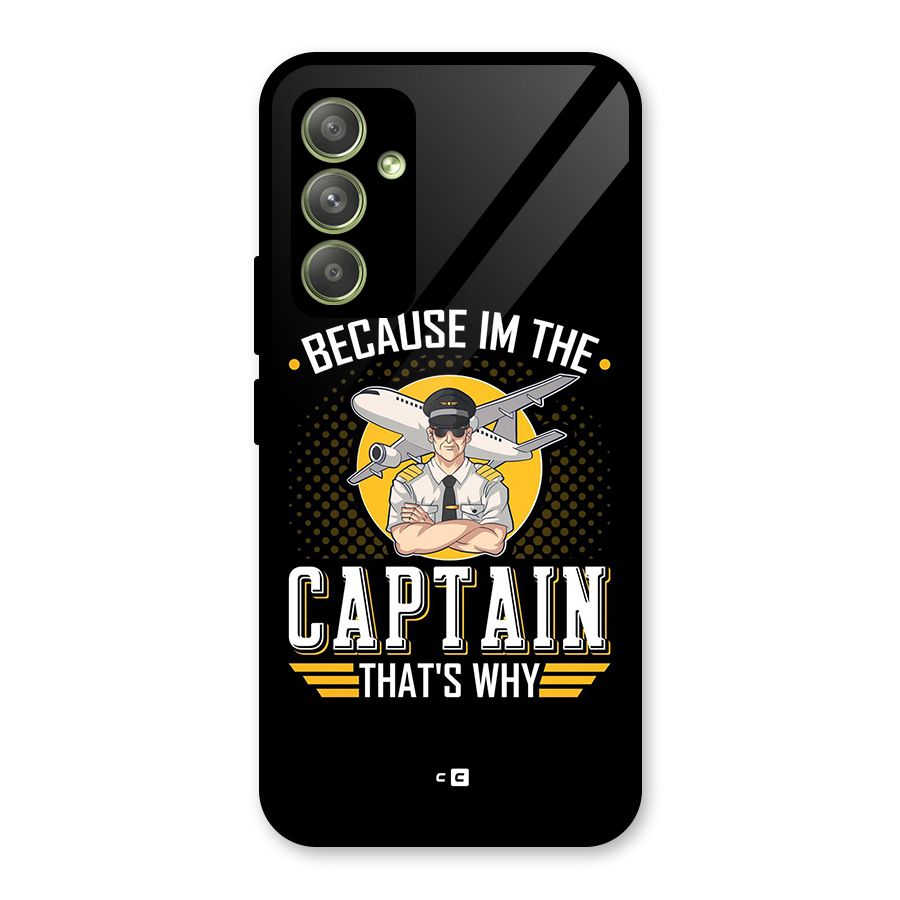 I M Captain Glass Back Case for Galaxy A54
