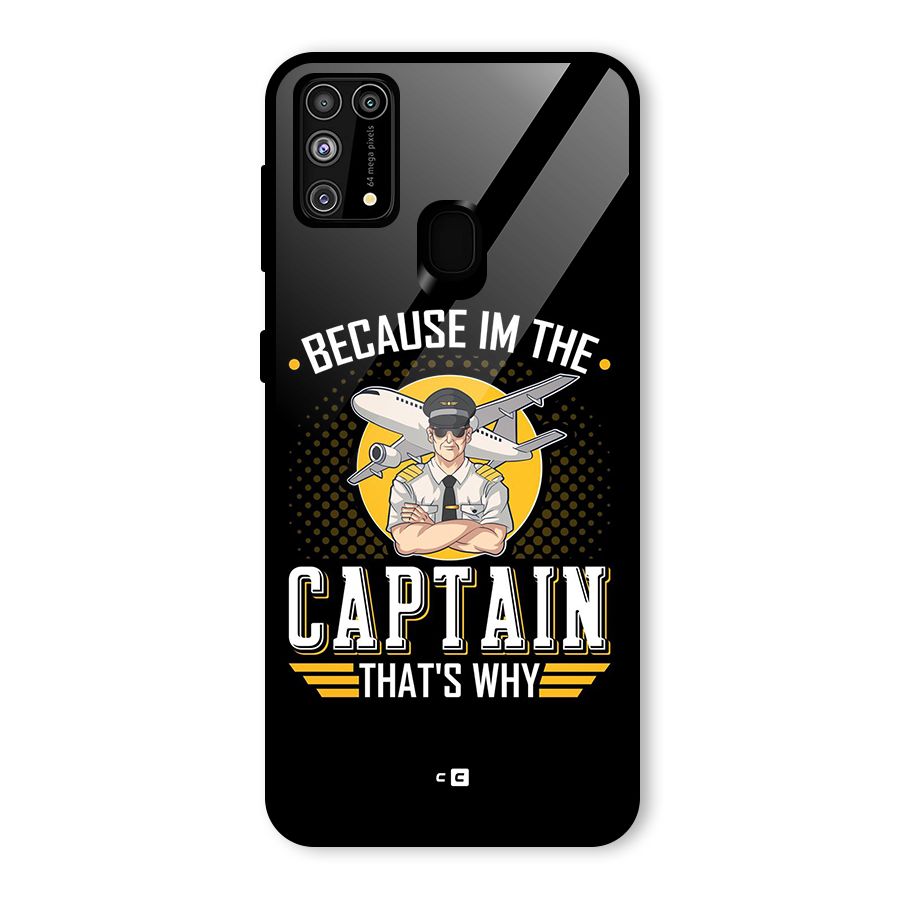 I M Captain Glass Back Case for Galaxy F41