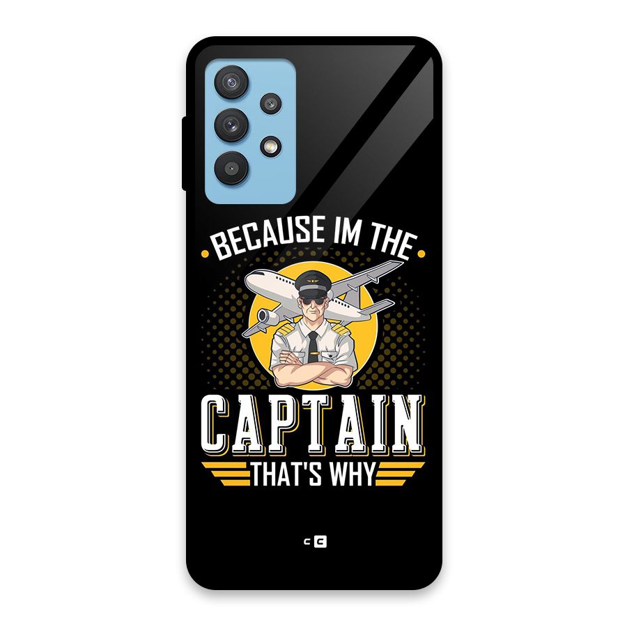 I M Captain Glass Back Case for Galaxy M32 5G
