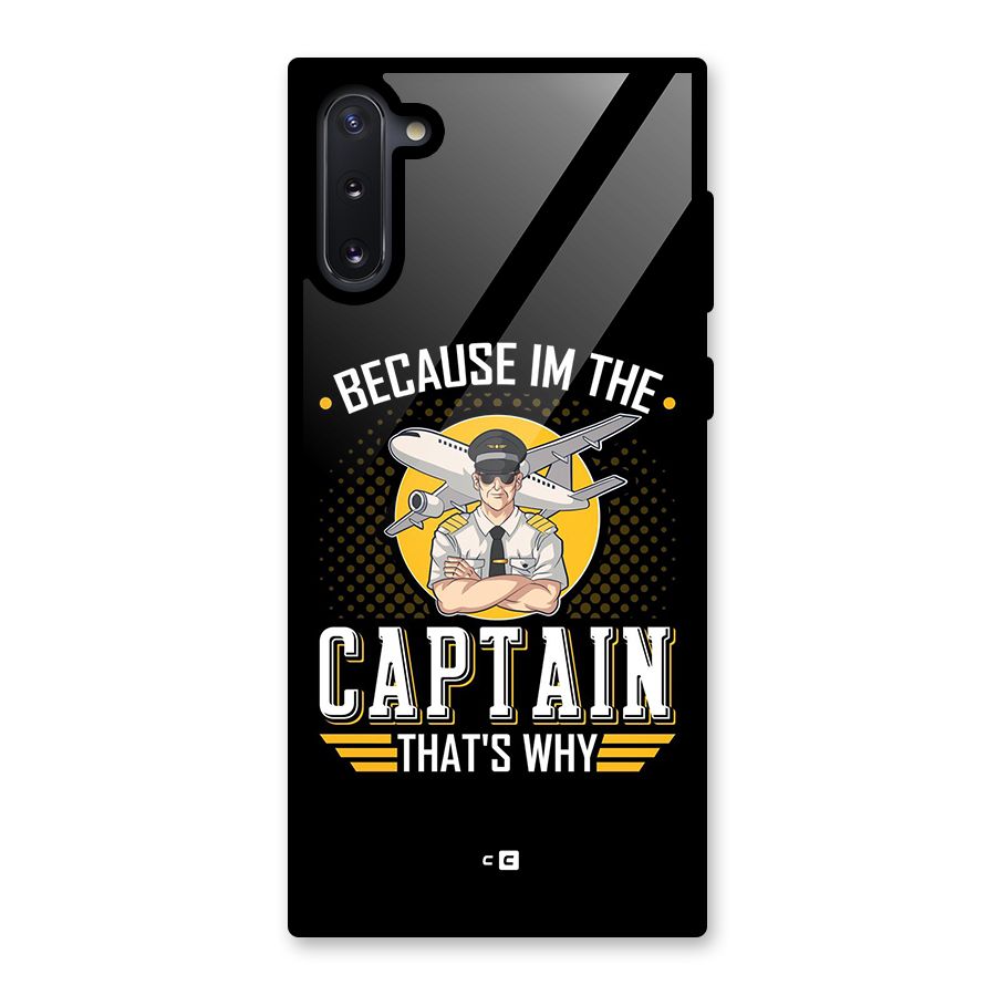 I M Captain Glass Back Case for Galaxy Note 10