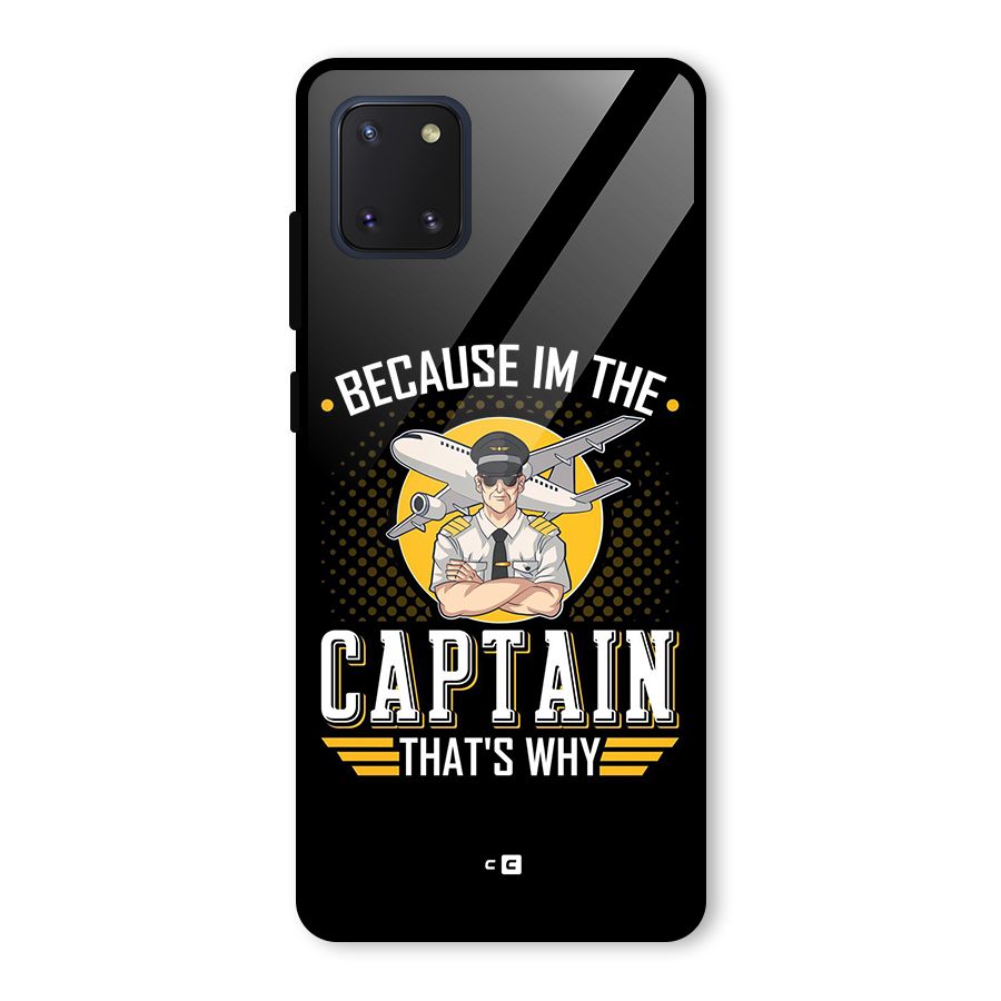 I M Captain Glass Back Case for Galaxy Note 10 Lite