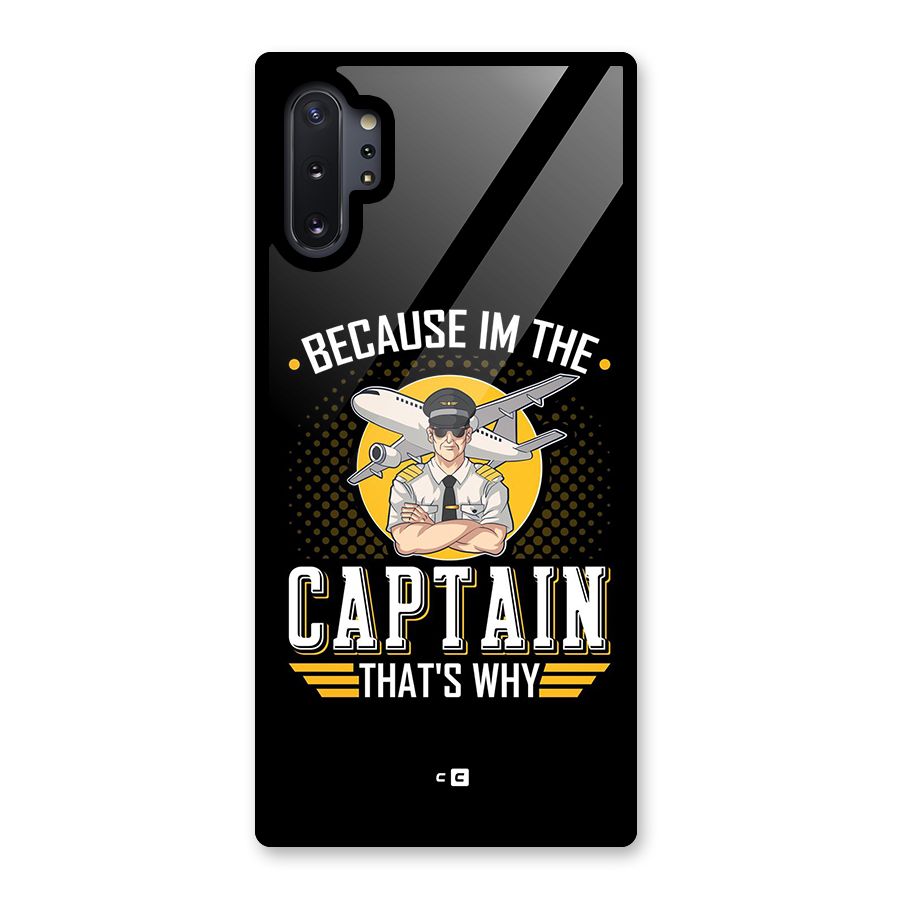 I M Captain Glass Back Case for Galaxy Note 10 Plus