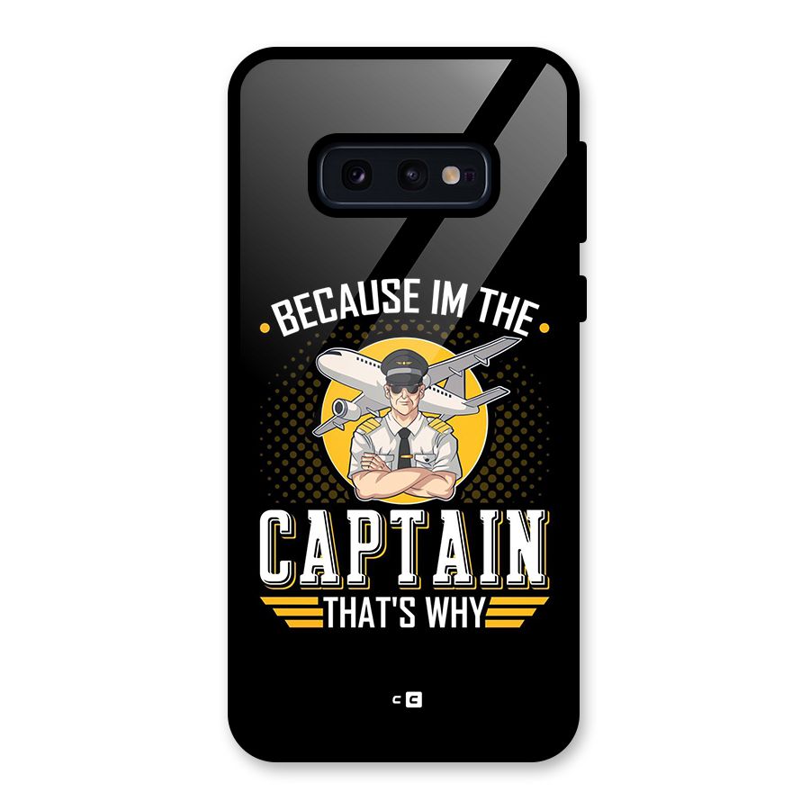 I M Captain Glass Back Case for Galaxy S10e