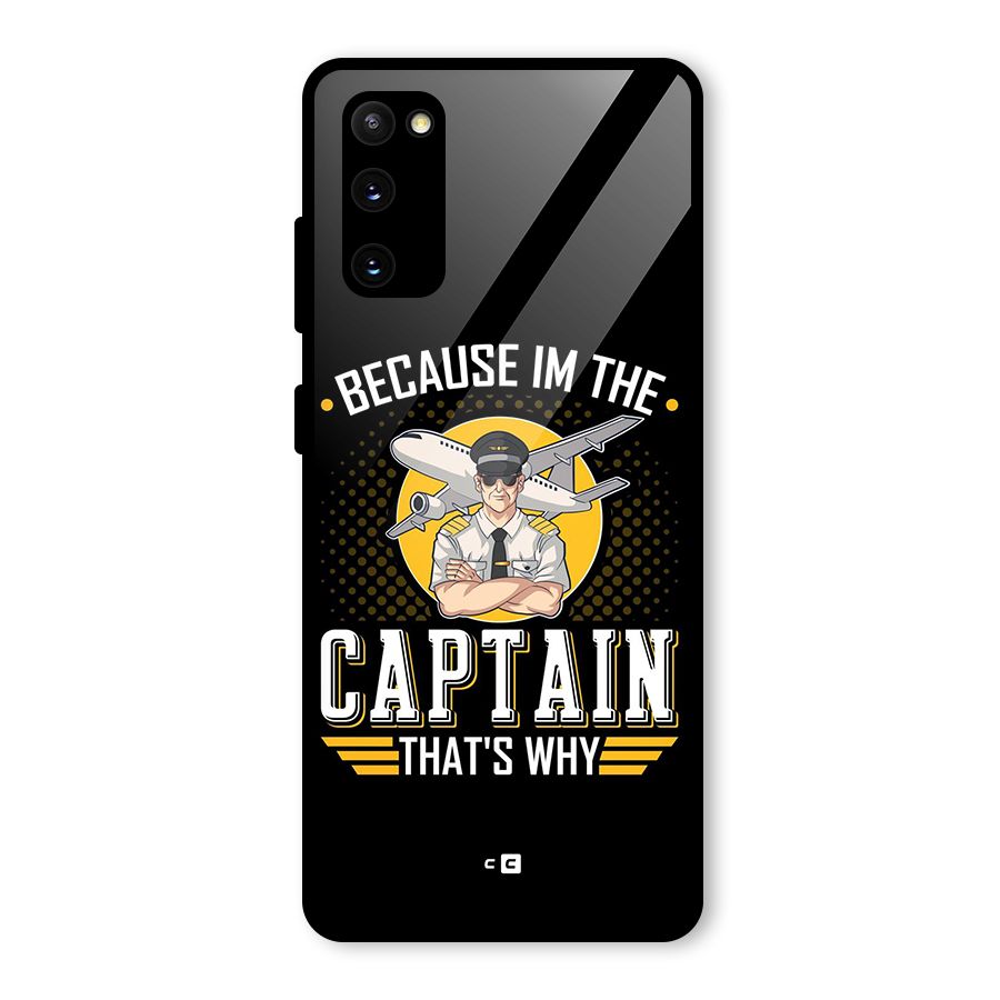 I M Captain Glass Back Case for Galaxy S20 FE 5G