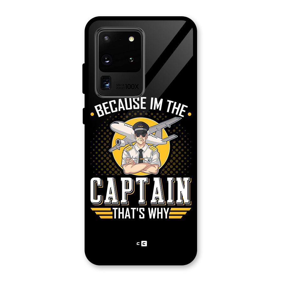 I M Captain Glass Back Case for Galaxy S20 Ultra