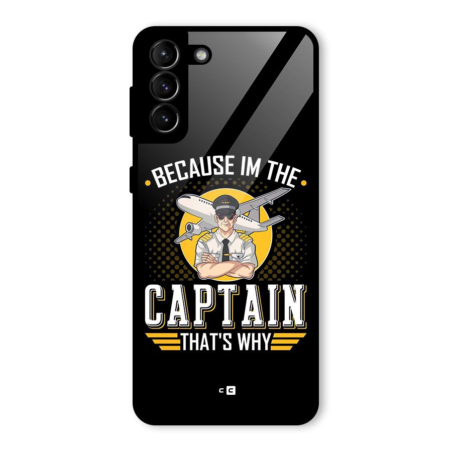 I M Captain Glass Back Case for Galaxy S21 Plus