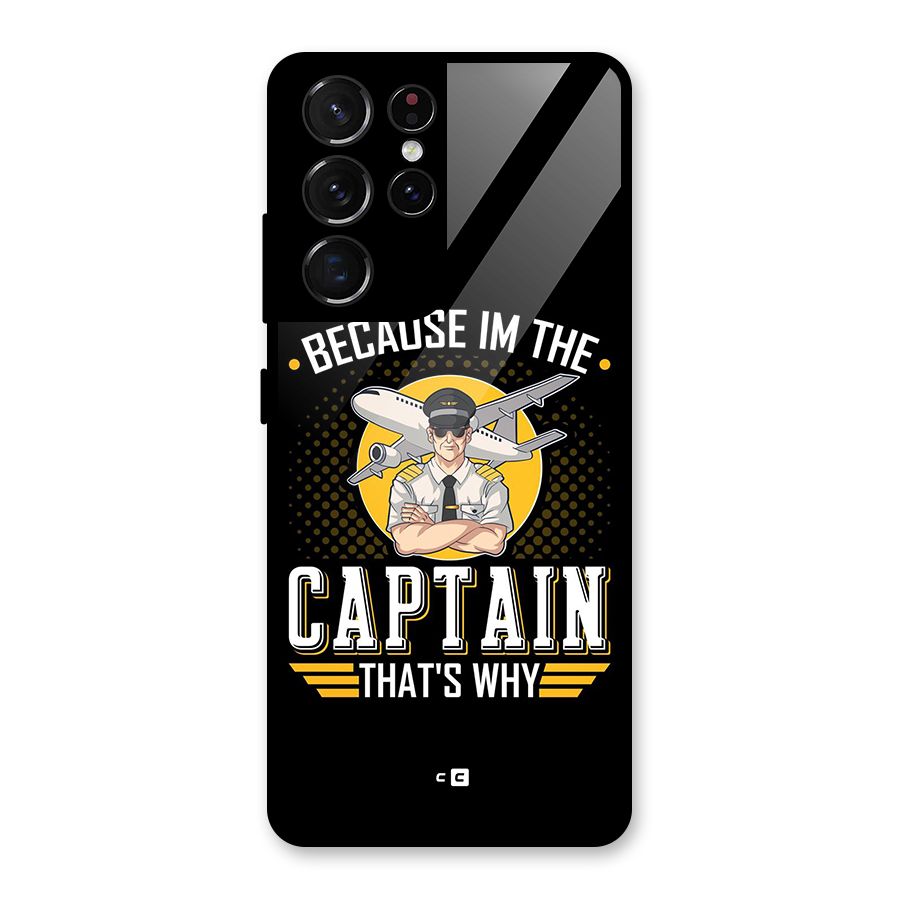 I M Captain Glass Back Case for Galaxy S21 Ultra 5G