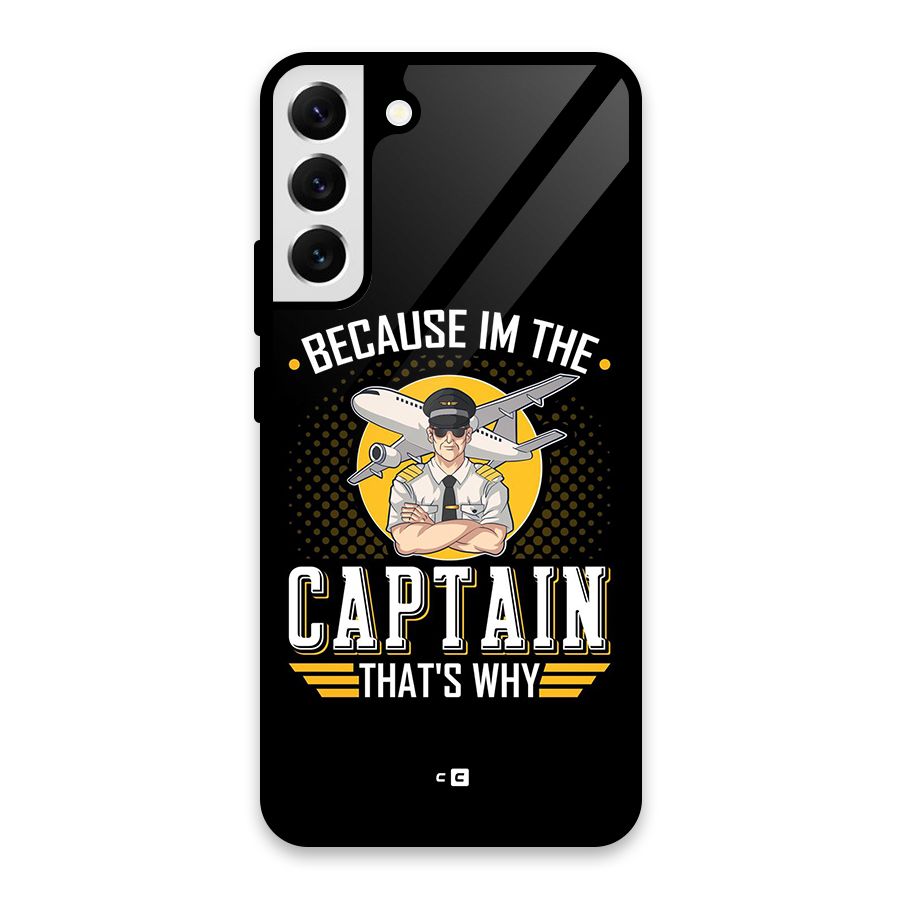 I M Captain Glass Back Case for Galaxy S22 Plus 5G