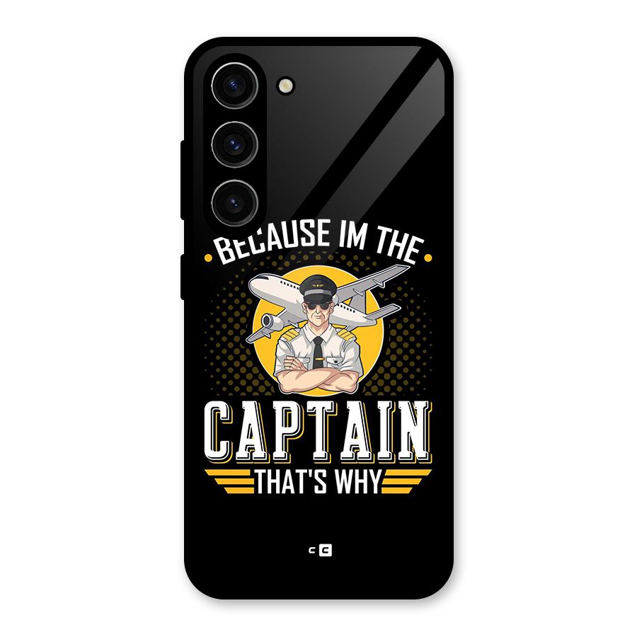I M Captain Glass Back Case for Galaxy S23