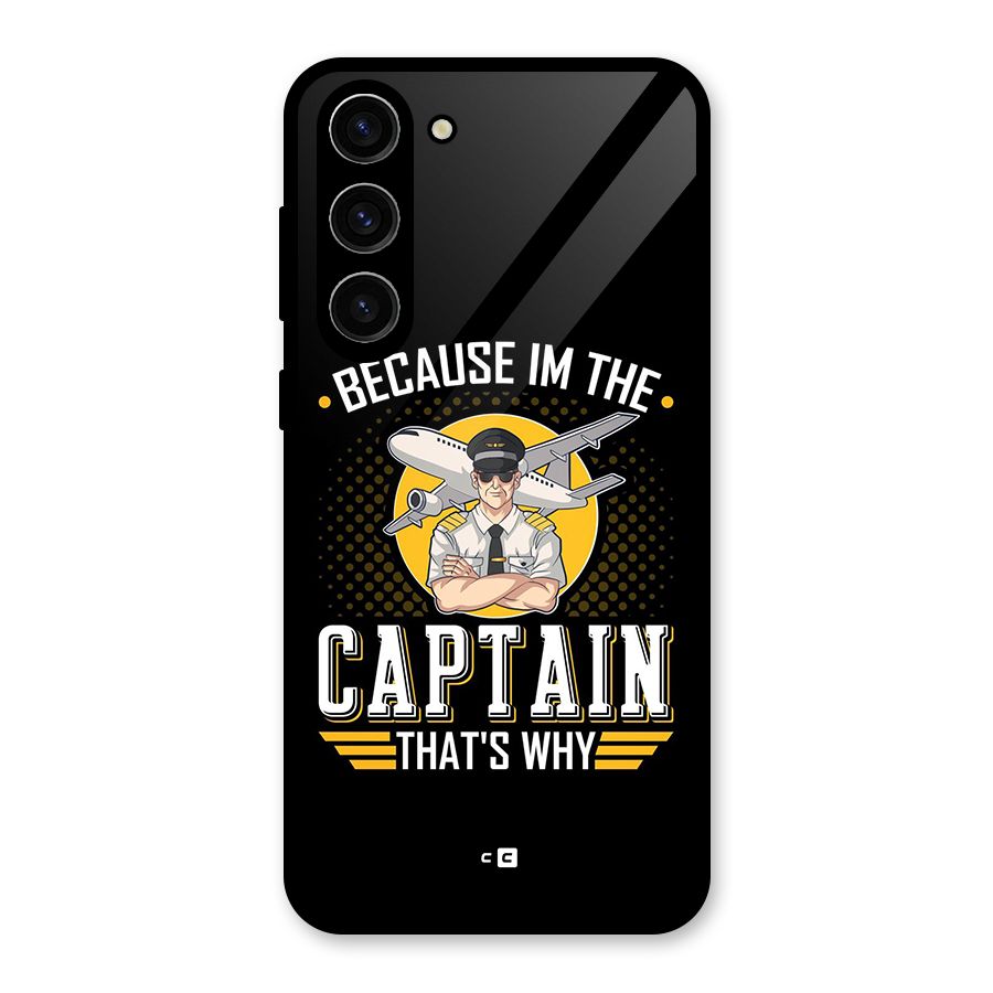 I M Captain Glass Back Case for Galaxy S23 Plus