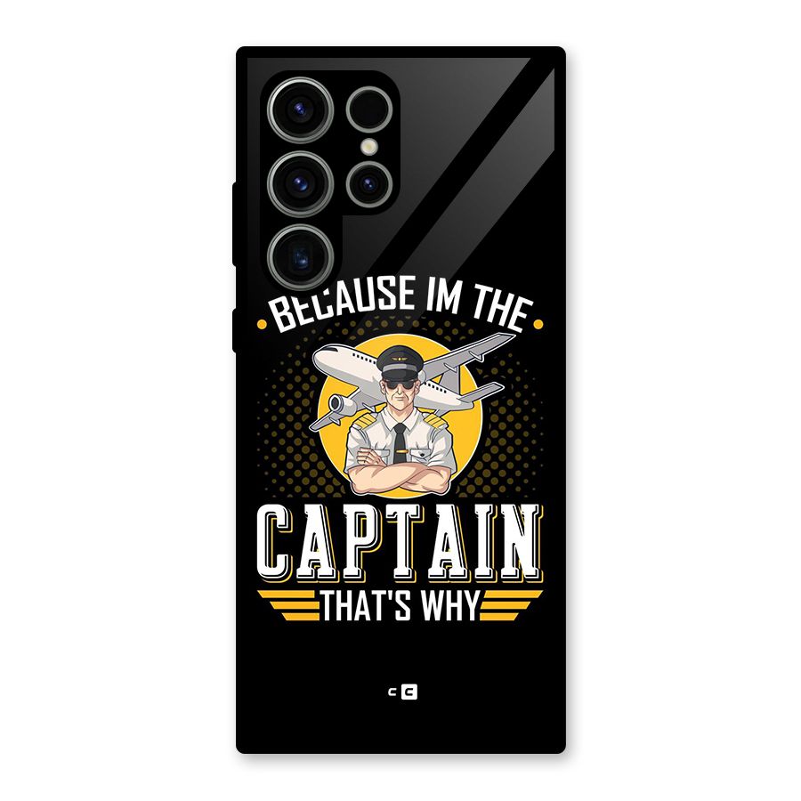 I M Captain Glass Back Case for Galaxy S23 Ultra