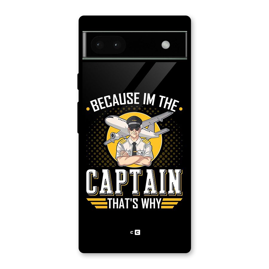 I M Captain Glass Back Case for Google Pixel 6a