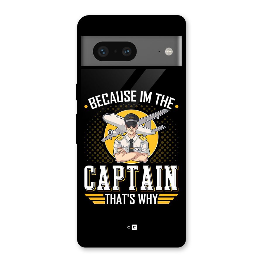 I M Captain Glass Back Case for Google Pixel 7