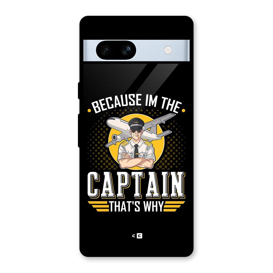 I M Captain Glass Back Case for Google Pixel 7a