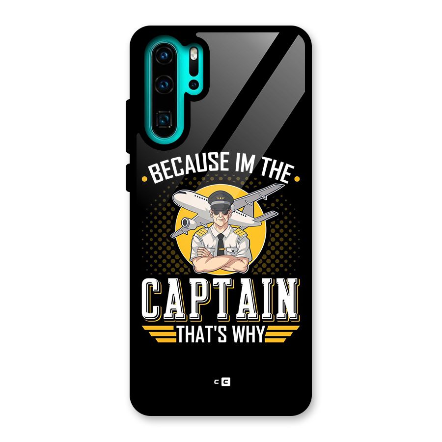 I M Captain Glass Back Case for Huawei P30 Pro