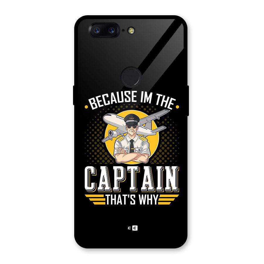 I M Captain Glass Back Case for OnePlus 5T