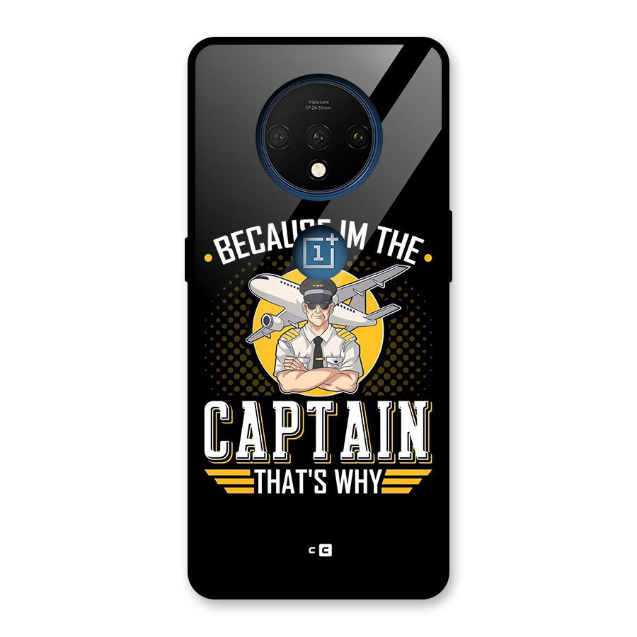 I M Captain Glass Back Case for OnePlus 7T